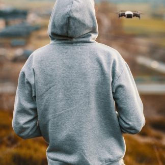 Sudadera Con Capucha Gris